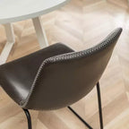 Tavolo da Pranzo Rotondo con 4 Eleganti Sedie, Set da 5 Pezzi
