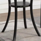 Tavolo da bar rotondo da 36" con finiture borchiate, Espresso