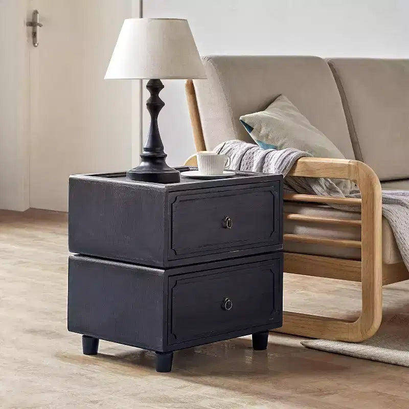 Comodino a 2 cassetti dal design modulare