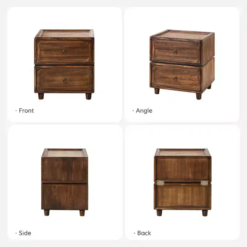 Comodino a 2 cassetti dal design modulare
