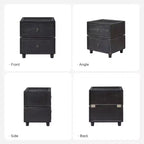 Comodino a 2 cassetti dal design modulare