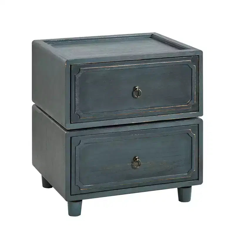 Comodino a 2 cassetti dal design modulare