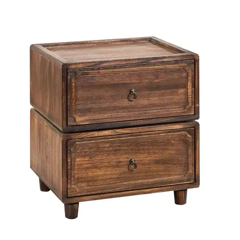Comodino a 2 cassetti dal design modulare