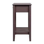 Comodino 1 cassetto in MDF marrone, larghezza 46 cm