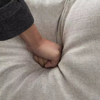 Divanetto moderno da 65" con cuscini dello schienale rimovibili e 2 cuscini a rullo, divano con gambe in legno massiccio