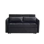 Divanetto moderno da 65" con cuscini dello schienale rimovibili e 2 cuscini a rullo, divano con gambe in legno massiccio