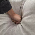 Divanetto moderno da 65" con cuscini dello schienale rimovibili e 2 cuscini a rullo, divano con gambe in legno massiccio