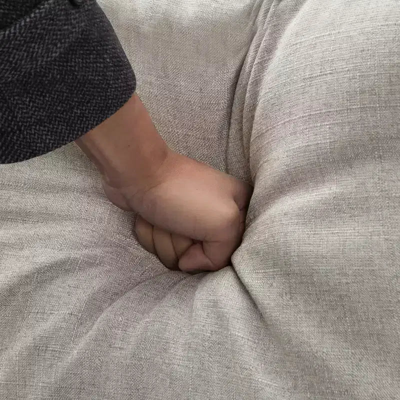 Divanetto moderno da 65" con cuscini dello schienale rimovibili e 2 cuscini a rullo, divano con gambe in legno massiccio