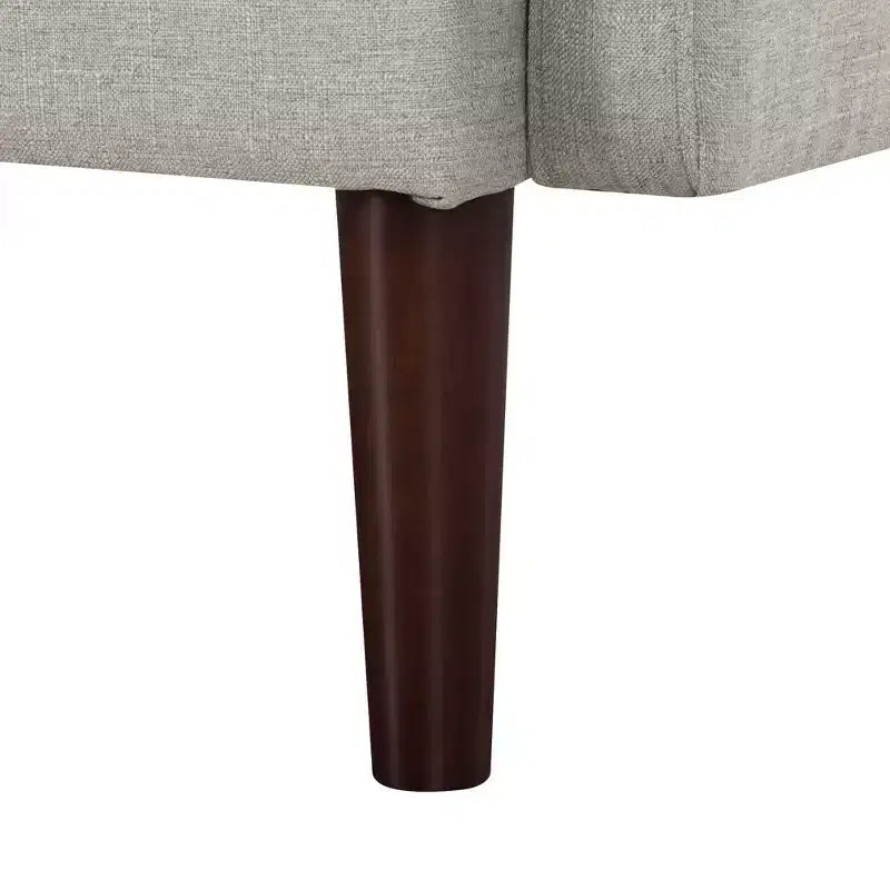 Divanetto moderno da 65" con cuscini dello schienale rimovibili e 2 cuscini a rullo, divano con gambe in legno massiccio