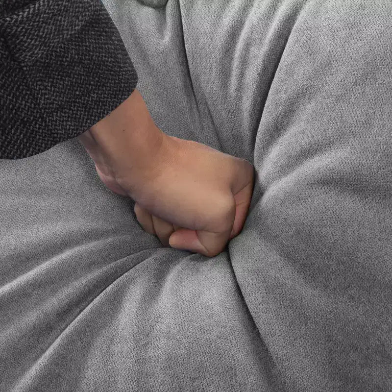 Divanetto moderno da 65" con cuscini dello schienale rimovibili e 2 cuscini a rullo, divano con gambe in legno massiccio