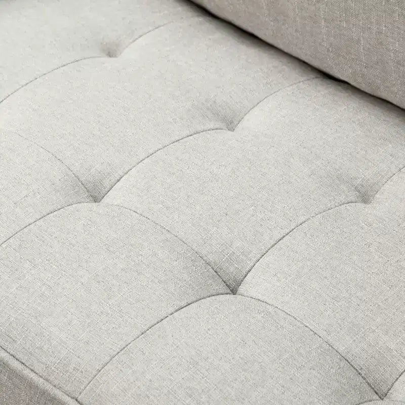 Divanetto moderno da 65" con cuscini dello schienale rimovibili e 2 cuscini a rullo, divano con gambe in legno massiccio