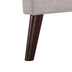 Divanetto moderno da 65" con cuscini dello schienale rimovibili e 2 cuscini a rullo, divano con gambe in legno massiccio