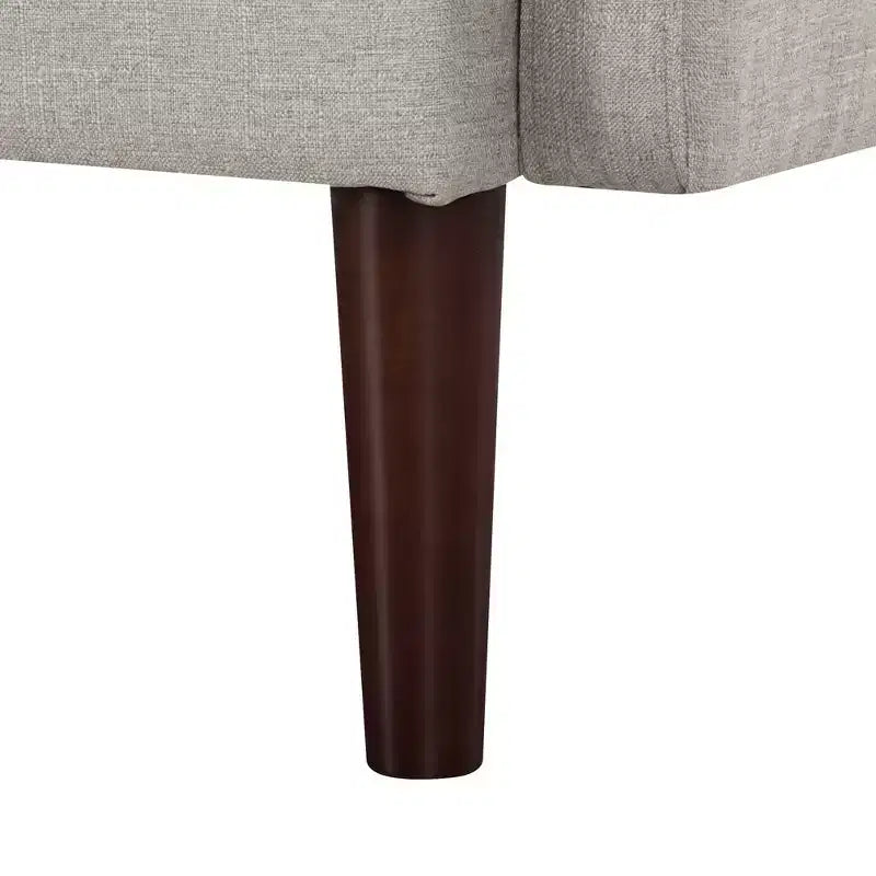 Divanetto moderno da 65" con cuscini dello schienale rimovibili e 2 cuscini a rullo, divano con gambe in legno massiccio