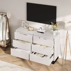 Cassettiera Verticale con Vani Contenitori, Comò per Camera da Letto, Mobile Contenitore in Legno per Corridoio, Ingresso