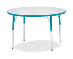 Tavolo rotondo Adult Height Color Edge 42 x 42 in Blu