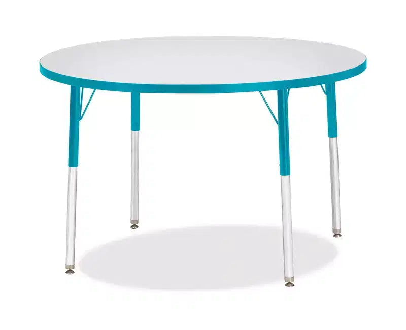 Tavolo rotondo Adult Height Color Edge 42 x 42 in Blu