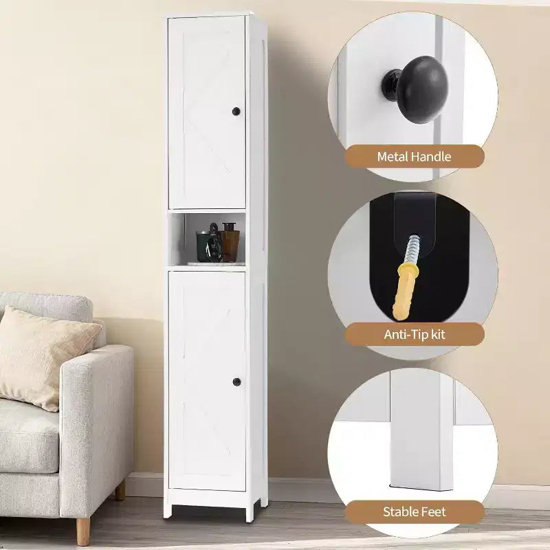 Mobile bagno moderno ed elegante, resistente salvaspazio con vani completi per un'organizzazione funzionale del bagno
