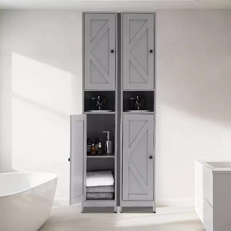 Mobile bagno moderno ed elegante, resistente salvaspazio con vani completi per un'organizzazione funzionale del bagno
