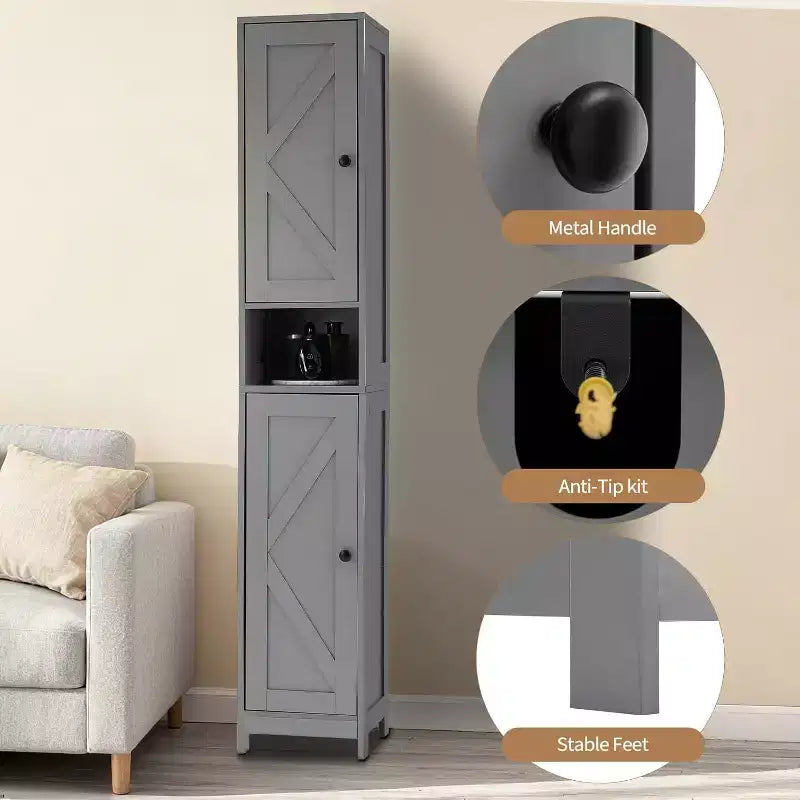 Mobile bagno moderno ed elegante, resistente salvaspazio con vani completi per un'organizzazione funzionale del bagno