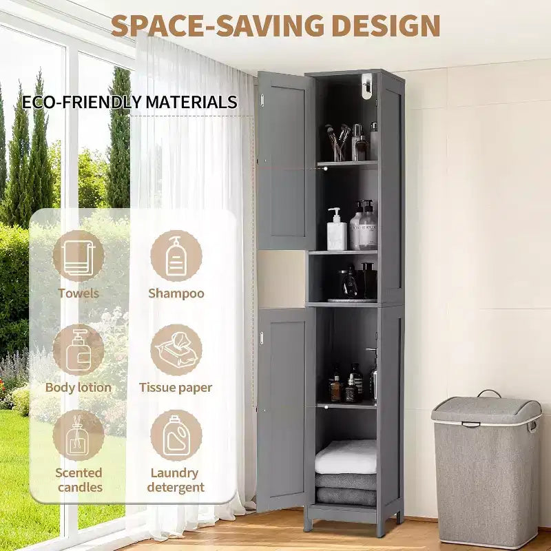 Mobile bagno moderno ed elegante, resistente salvaspazio con vani completi per un'organizzazione funzionale del bagno