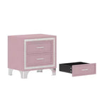 Letto imbottito con piattaforma Queen Size e due comodini
