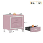 Letto imbottito con piattaforma Queen Size e due comodini