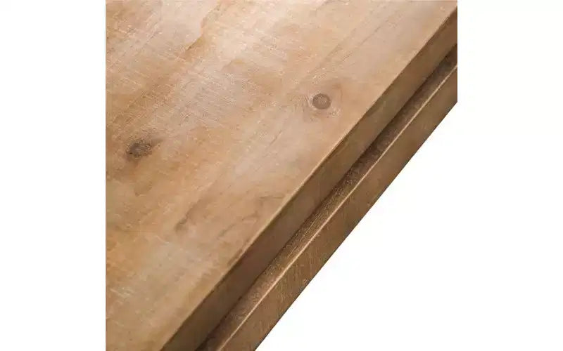 Tavolino da Caffè Moderno in Legno con Piano Sospeso, Elegante Tavolo Centrale Rettangolare per Salotto, Tavolino da Divano Industriale