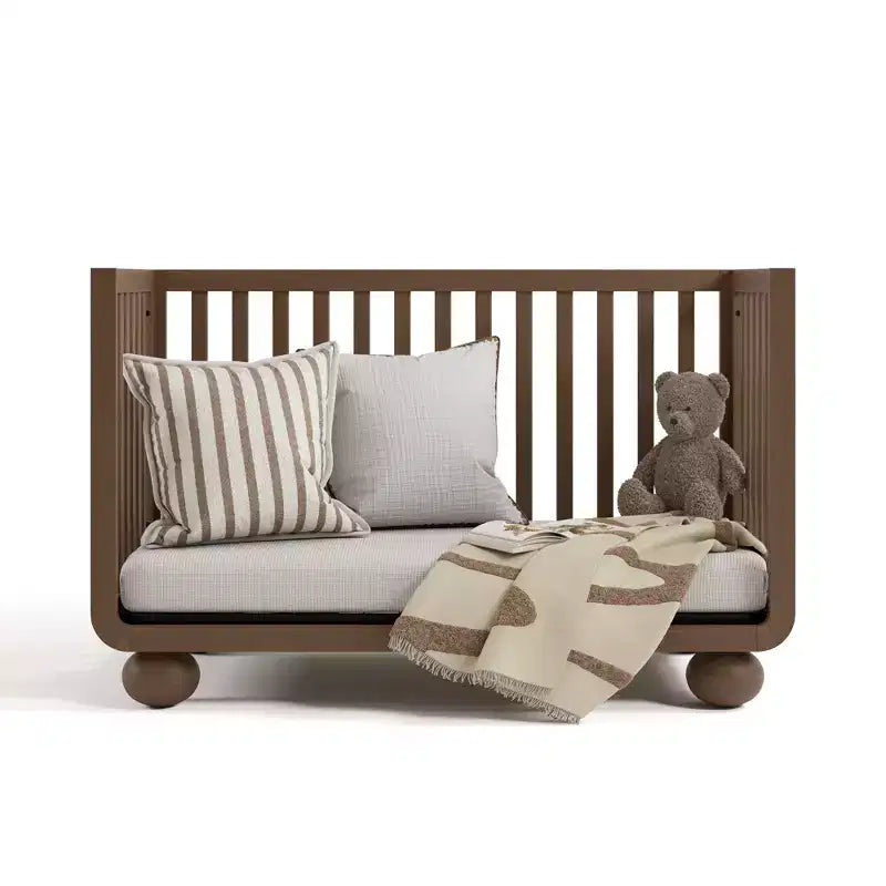 Culla convertibile 5-in-1 con sponda di sicurezza per letto da bambino in omaggio