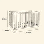 Culla convertibile 5-in-1 con sponda di sicurezza per letto da bambino in omaggio