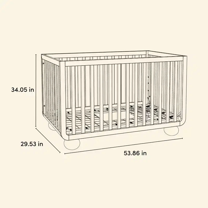Culla convertibile 5-in-1 con sponda di sicurezza per letto da bambino in omaggio