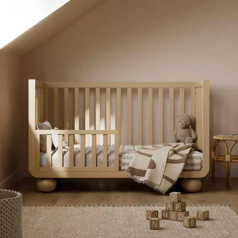 Culla convertibile 5-in-1 con sponda di sicurezza per letto da bambino in omaggio