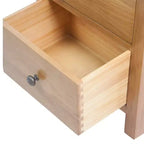 Cassettiera Alta, Legno Massello di Rovere MDF