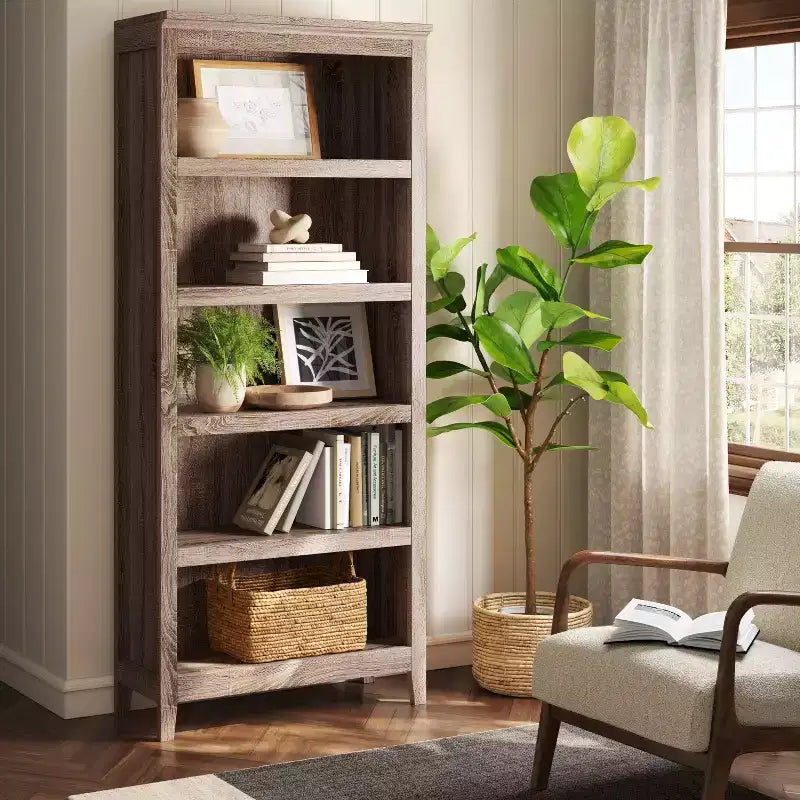 Libreria a 5 ripiani da 72"