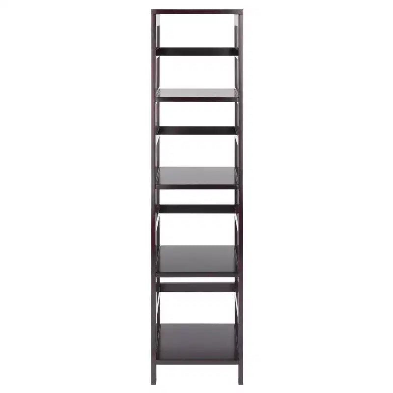 Libreria stretta a 4 sezioni da 55" color espresso