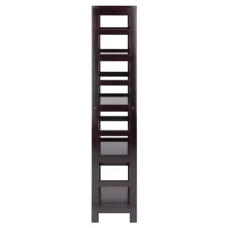Libreria stretta a 4 sezioni da 55" color espresso