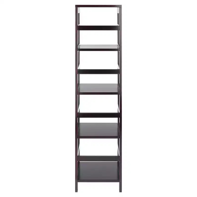 Libreria stretta a 4 sezioni da 55" color espresso