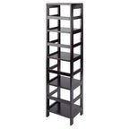 Libreria stretta a 4 sezioni da 55" color espresso