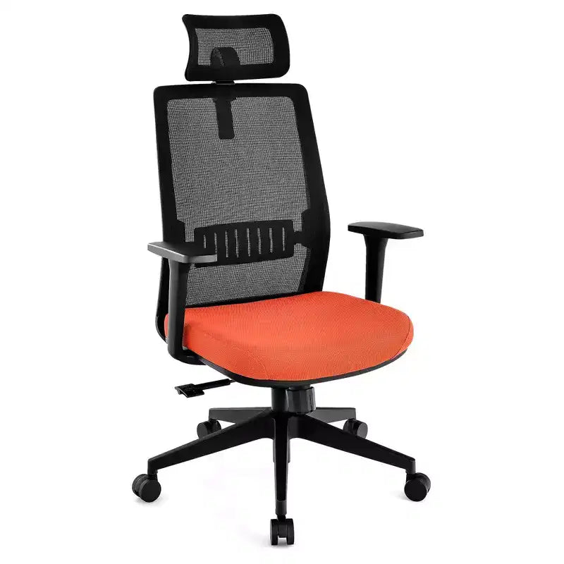Sedia da ufficio in rete, ergonomica, schienale alto, per dirigenti, altezza regolabile, 180 kg