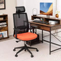Sedia da ufficio in rete, ergonomica, schienale alto, per dirigenti, altezza regolabile, 180 kg