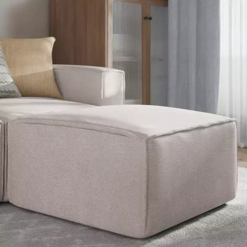 Divano componibile di lusso, seduta pouf