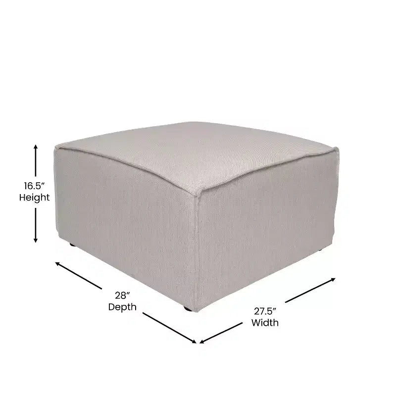 Divano componibile di lusso, seduta pouf