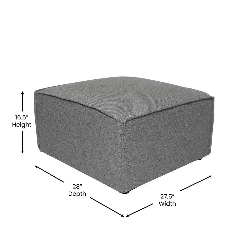 Divano componibile di lusso, seduta pouf