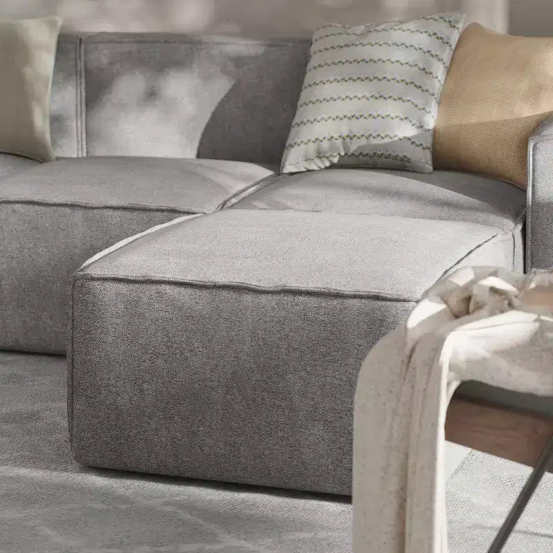 Divano componibile di lusso, seduta pouf