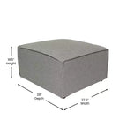 Divano componibile di lusso, seduta pouf