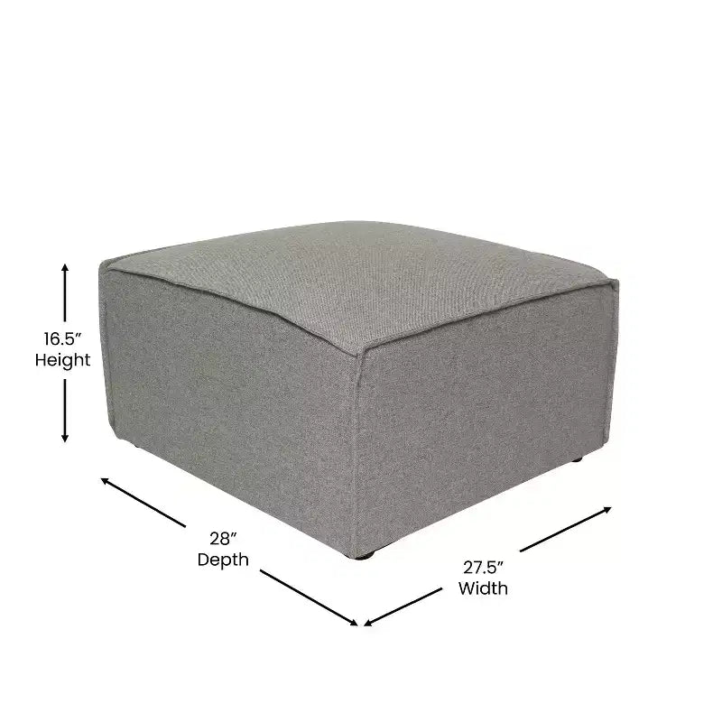 Divano componibile di lusso, seduta pouf