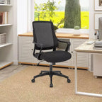 Sedia da ufficio ergonomica, regolabile in altezza, in rete traspirante, con braccioli